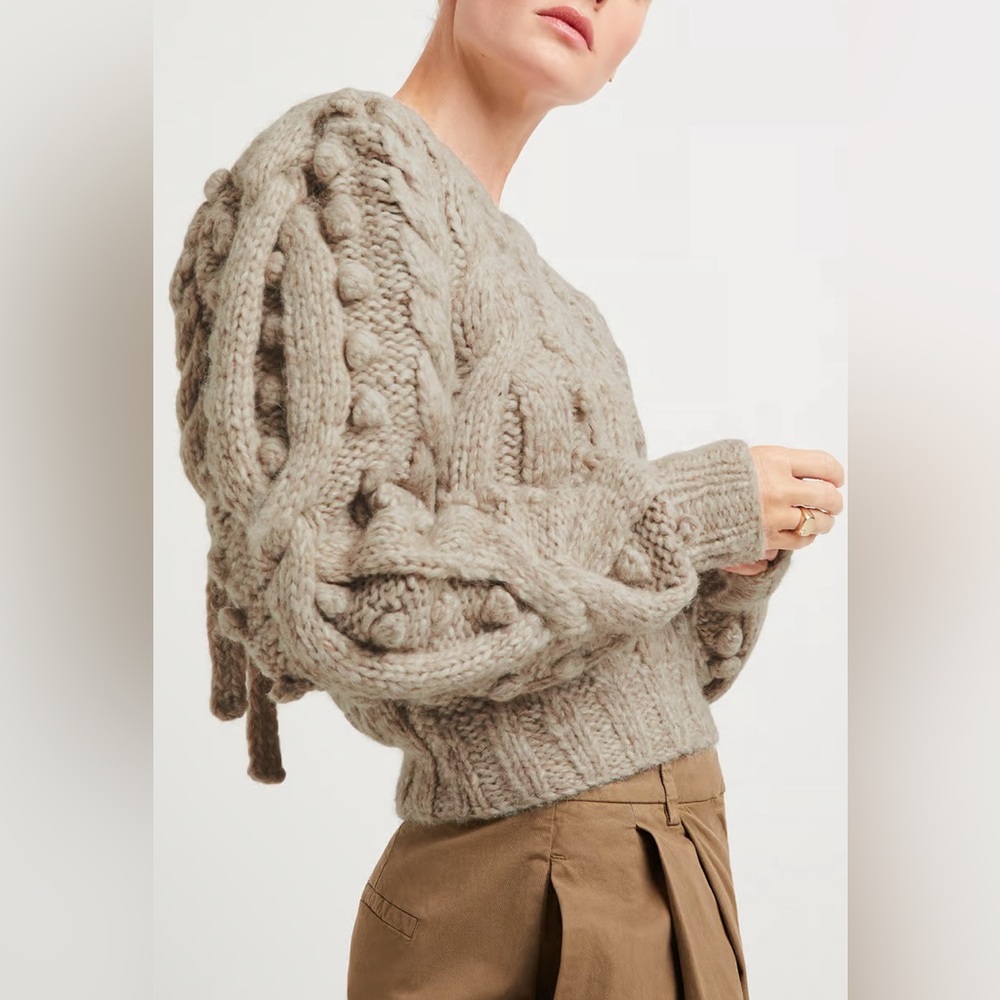 SEA NY Caden Wool & Alpaca-Blend Sweater, NWOT, size small
